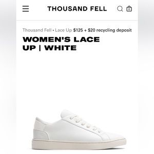 Thousand Fell Future Streets Lace up Sneakers - Size 9